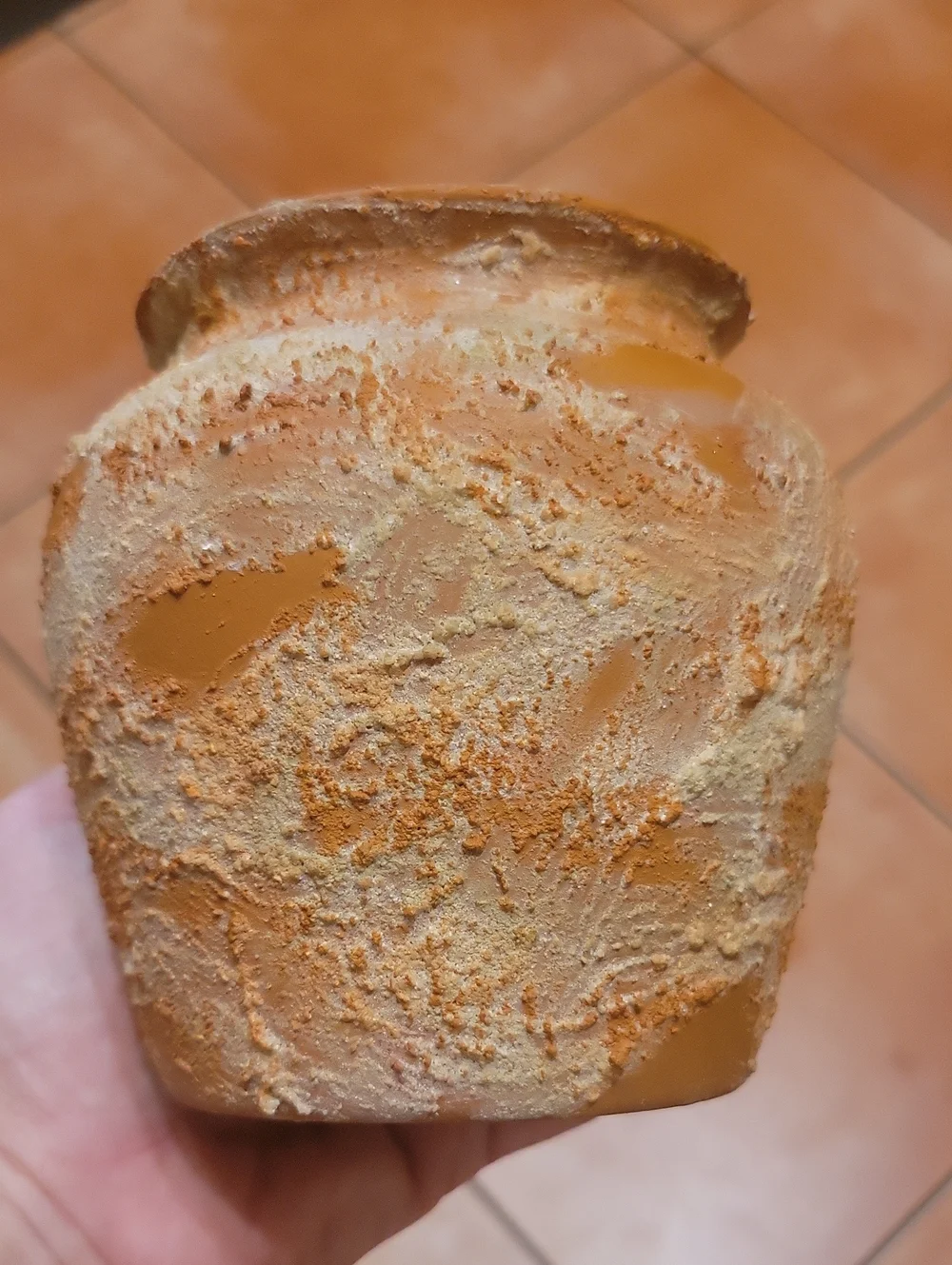 Vintage Textured Terracotta Clay Pot Vase